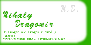 mihaly dragomir business card